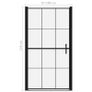 Shower Door Tempered Glass 100x178 cm Black Image 5