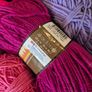 Large Rainbow Yarn bundle (mostly cotton, acrylic) and Pattern Booklet Image 6