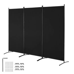 Room Divider 3 Panels Room Divider, Folding Privacy Screen and Portable