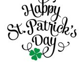 St Patricks Day Decor, St Patricks Lettering, St Pattys Decal, Vinyl Shamrocks, Vinyl Holiday Decals Decor, Green Luck of the Irish