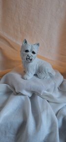 White  Ceramic West Highland  Dog Figurine