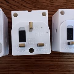 3 x 13A 3-way Adaptors