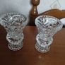 A pair of magnificent diamond-cut crystal vases. Image 8
