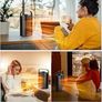FREE 3 DAY SHIPPING Oscillating 1500W  Ceramic Heater with 3 Heat Settings Energy Saving Technology, Quiet Fan Heater Image 3