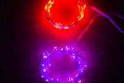 Halloween lights - purple and orange