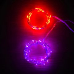 Halloween lights - purple and orange