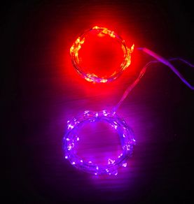Halloween lights - purple and orange