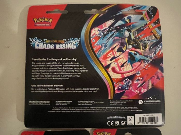 Pokemon Chaos Rising Sealed Bundle 3 sealed Packs New