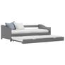 Pull-out Sofa Bed Frame without Mattress Grey 90x200 cm Image 2
