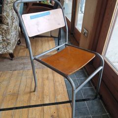 Vintage mid century tubular chairs