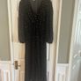 Black Chiffon Midi Dress Image 2