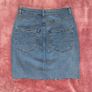 Mid-blue denim skirt Image 2