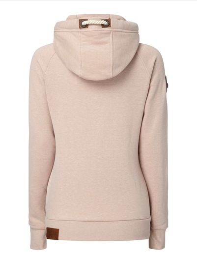 BRAZZO IX zip-up sweatshirt with hood - pink size S