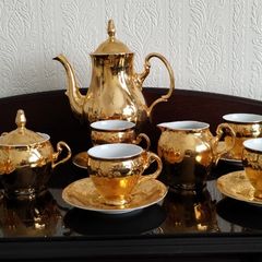 Gold 1940/50s Bernadotte full coffee set in Gorey town