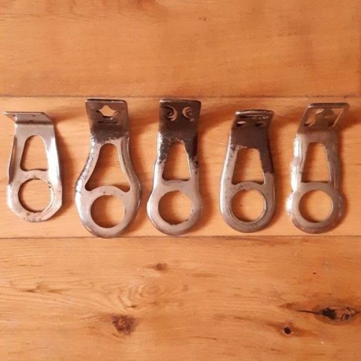5x Vintage Bicycle Lamp Brackets