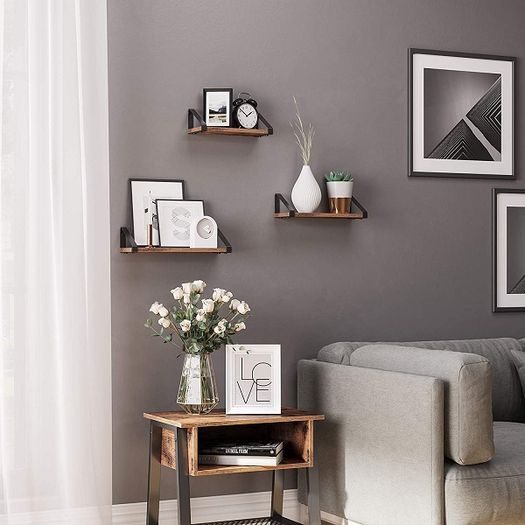New Set of 3 Floating Wall Display Shelves - FREE P&P