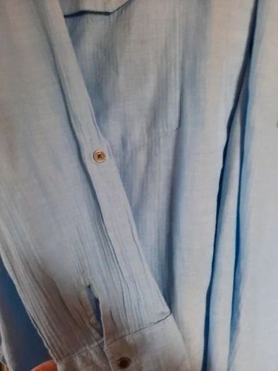Sky Blue 100% Cotton Shirt , Size 16 , Perfect Condition