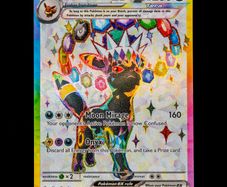 Umbreon EX SVP 176 Eeveelution Full Art Holo Black Star Promo Scarlet and Violet Pokemon Card