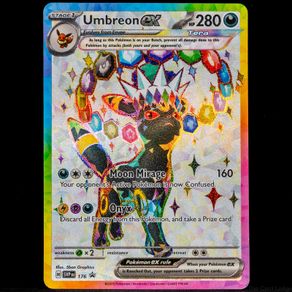 Umbreon EX SVP 176 Eeveelution Full Art Holo Black Star Promo Scarlet and Violet Pokemon Card