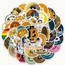 54pcs Bitcoin Stickers, new. Image 2