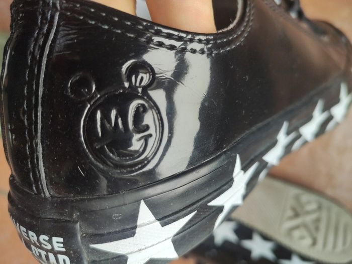 Converse x Miley Cyrus Chuck Taylor All Star Low Patent Stars Black  UK 6