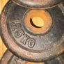 Cast Iron Dumbbell Set + Plates + Spinlock Bars Image 4