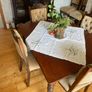 Antique Wooden Dining Table on Castors Image 3