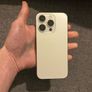 iPhone 15 pro silver titanium color 256gb unlocked, battery percentage 90% Image 3