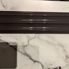 Black wall tiles, trim and grout from Tile style