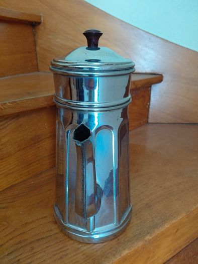 Antique French coffee pot make Menesa chrome