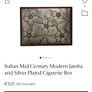 Rare and valuable Italian Mid Century Modern Jatoba and Silver Plated Cigarette Box look at all pictures Image 8