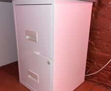 Cream Two Drawer Filing Cabinets