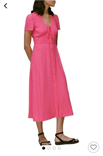 whistles Heidi Spot print dress size 8