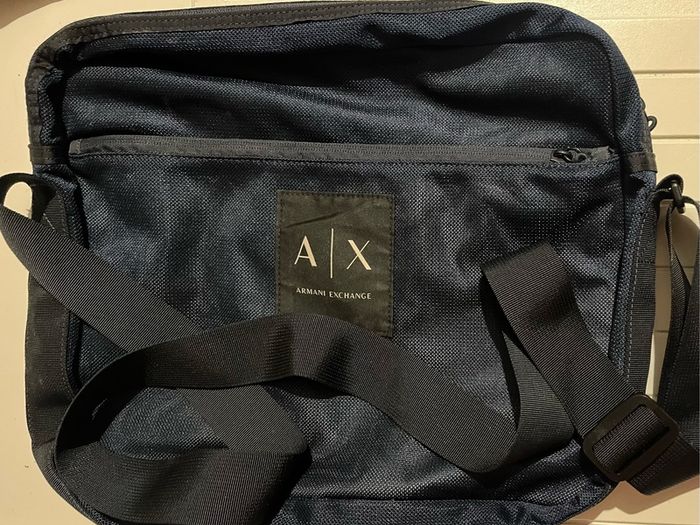 armani exchange laptop travel gym bag shoulder