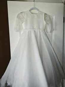 communion dress, with custom made big bow on the back