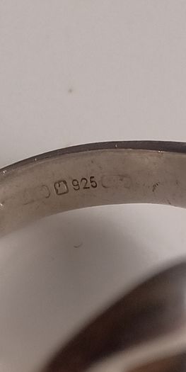 Vintage Children of Lir swan sterling silver ring size L