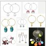 200pcs Wine Glass Charm Rings Silver Tone and Golden Earring Beading Hoop 25mm for Craft Making Party Favor (FREE POSTAGE) Image 7