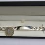 Heavy 925 Silver Identity Bracelet Image 3