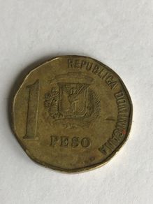1991 Dominican Republic coin 1 Peso