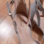 Raid Grey Pointed Toe Ankle Strap Block Heel Court Shoes 7UK/40EU Image 2