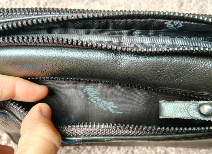 Brand New Genuine Leather Wristlet Pouch - Dark Brown