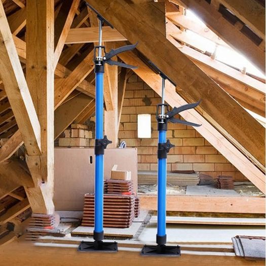 Cabinet Lifter - Adjustable from 48 to 114 cm Third Hand | 30 kg Load Capacity Work Easier Levelling Bar Lift Bracket for Electrical Appliances Construction Fridge Awning