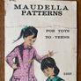Vintage Shop Ad. Maudella Dressmaking Patterns Advertisement Showcard Image 3