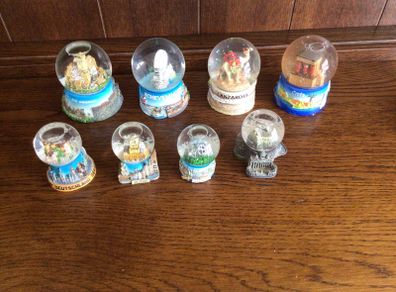 Collection of Holiday Memorabila  Snow Globes x 8