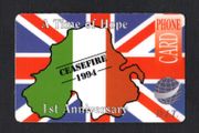 1995 Ireland DIT Phone Card celebrating 1st Anniversary of Ceasefire 1994 noting A Time of Hope