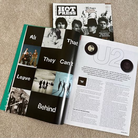 U2 Hot Press Magazines