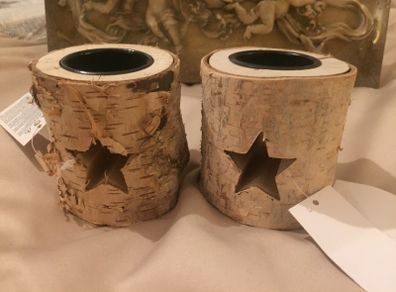 Rustic T-light holders