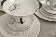 Royal Doulton Dinner "Bamboo 6446" - Set for 4 Made in England 1970 Includig Greavy boot and dish.