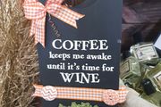 Door Hanger Handmade Sign "Coffee"