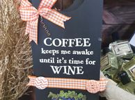 main image for ad Door Hanger Handmade Sign "Coffee"
